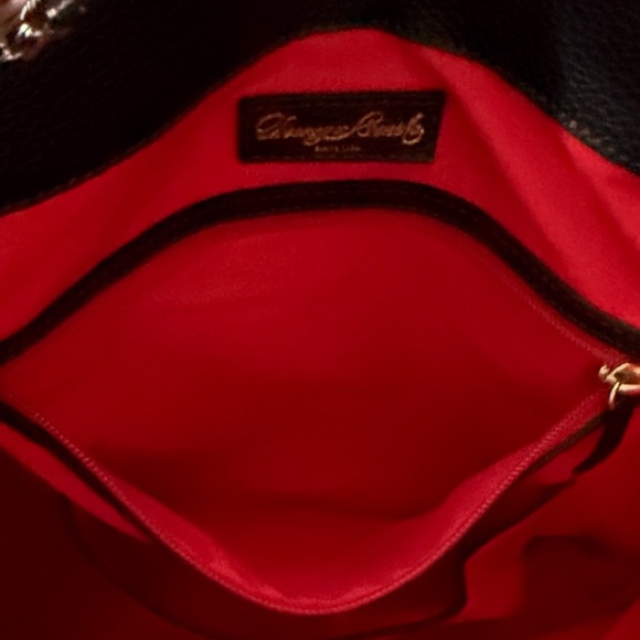 Dooney & Bourke Black Pebble Leather Belvedere Logo Lock Shoulder Bag EUC - Picture 10 of 16